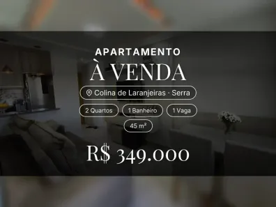 Apartamento com 2 Quartos à venda, 45m² no Colina de Laranjeiras, Serra
