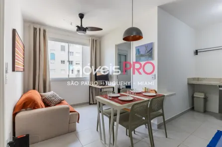 Apartamento com 2 Quartos para alugar, 34m² no Santo Amaro, São Paulo