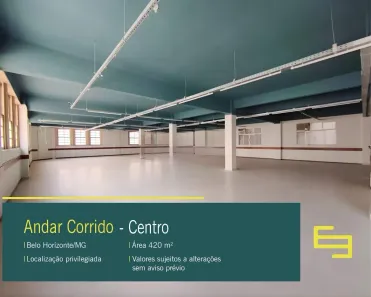 Imóvel Comercial para alugar, 420m² no Centro, Belo Horizonte