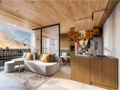 Flat com 1 Quarto à venda, 29m² no Cidade Monções, São Paulo