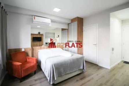 Flat com 1 Quarto para alugar, 26m² no Indianópolis, São Paulo