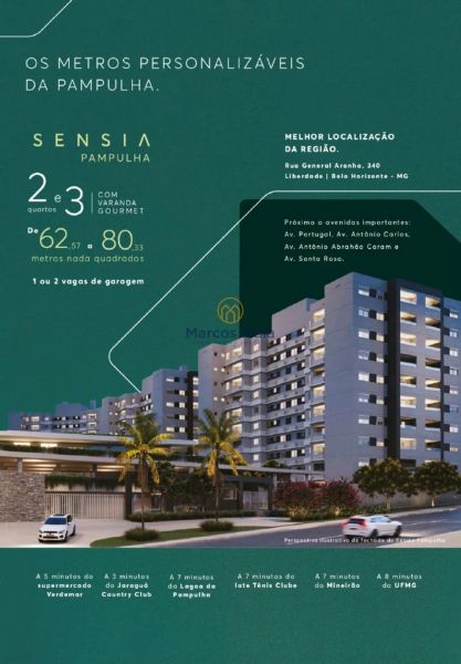Apartamento com 2 quartos — Pampulha, Belo Horizonte
