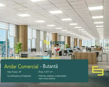 Imóvel Comercial para alugar, 1072m² no Butantã, São Paulo