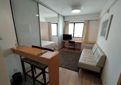 Apartamento com 1 Quarto para alugar, 27m² no Indianópolis, São Paulo