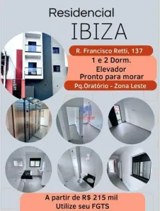 Apartamento com 2 Quartos à venda, 47m² no Vila Oratório, São Paulo