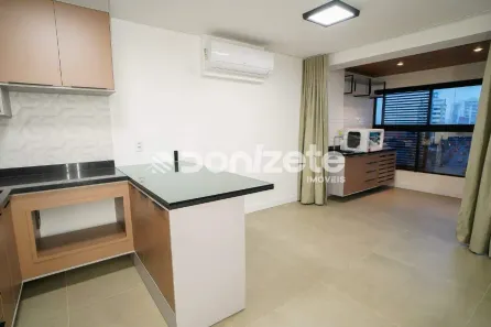 Apartamento com 1 Quarto para alugar, 42m² no Jardim, Santo André