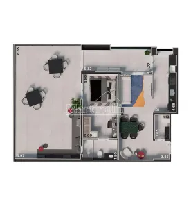 Apartamento com 1 Quarto à venda, 107m² no Nova Aliança, Ribeirão Preto