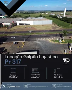 Galpão/Depósito/Armazém com 1 Quarto para alugar, 4000m² no Parque Industrial, Maringá