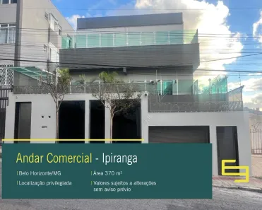 Imóvel Comercial para alugar, 370m² no Ipiranga, Belo Horizonte