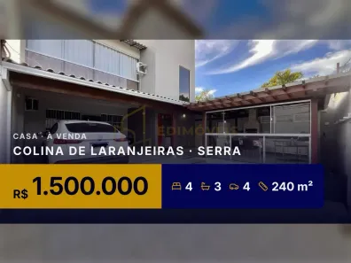 Casa com 4 Quartos à venda, 240m² no Colina de Laranjeiras, Serra