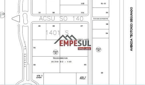 Lote/Terreno à venda, 6000m² no Plano Diretor Sul, Palmas