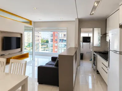 Apartamento com 1 Quarto para alugar, 48m² no Campo Belo, São Paulo