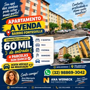 Apartamento com 2 Quartos à venda, 50m² no Fontesville, Juiz de Fora