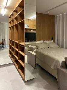 Apartamento com 1 Quarto para alugar, 33m² no Jardim Paulistano, São José do Rio Preto