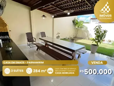 Casa com 3 Quartos à venda, 284m² no Emaús, Parnamirim