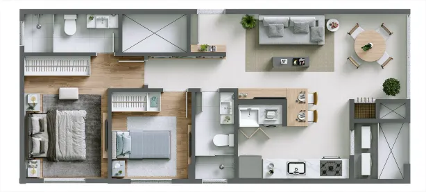 Apartamento com 3 Quartos à venda, 75m² no Santo Antônio, Joinville