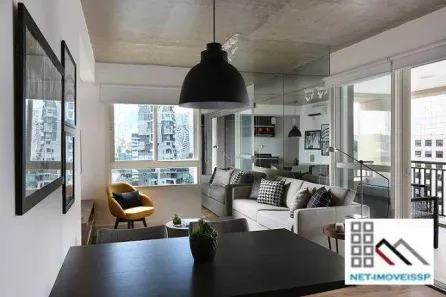 Apartamento com 1 Quarto à venda, 62m² no Cidade Monções, São Paulo