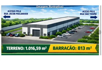 Galpão/Depósito/Armazém à venda, 1016m² no Emiliano Perneta, Pinhais