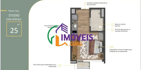 Apartamento com 1 Quarto à venda, 25m² no Vila Mariana, São Paulo