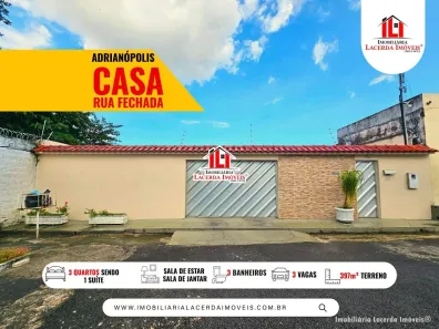 Casa de Condomínio com 3 Quartos à venda, 200m² no Adrianópolis, Manaus