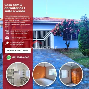 Casa com 3 Quartos à venda, 300m² no Cidade Jardim, Pirassununga