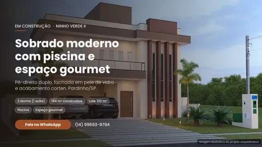 Casa de Condomínio com 3 Quartos à venda, 201m² no Ninho Verde II, Pardinho