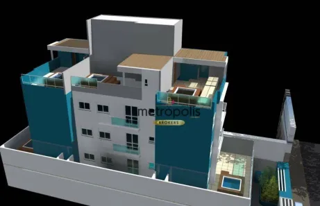Apartamento com 2 Quartos à venda, 44m² no Paraíso, Santo André