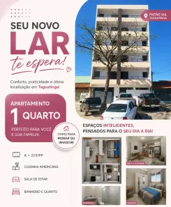Apartamento com 1 Quarto à venda, 25m² no Taguatinga Sul, Brasília