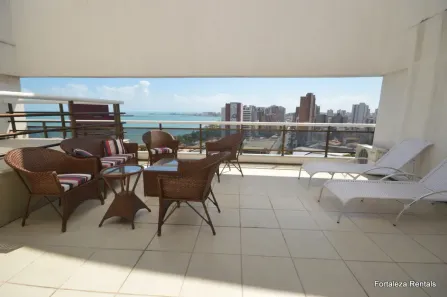 Apartamento com 3 Quartos para alugar, 145m² no Meireles, Fortaleza