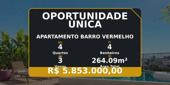 Apartamento com 4 Quartos à venda, 264m² no Barro Vermelho, Vitória