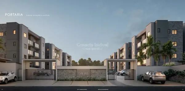 Apartamento com 2 Quartos à venda, 56m² no Residencial Palm Park III - Flor D'Aldeia, Holambra