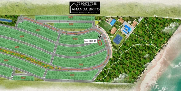 Lote/Terreno à venda, 200m² no , Barra dos Coqueiros