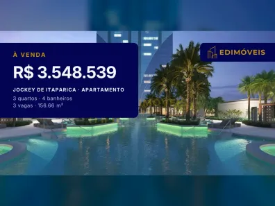 Apartamento com 3 Quartos à venda, 156m² no Jockey de Itaparica, Vila Velha