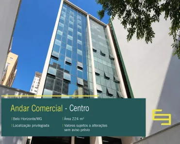 Imóvel Comercial para alugar, 225m² no Centro, Belo Horizonte