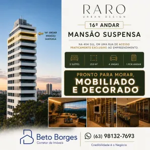 Apartamento com 3 Quartos à venda, 253m² no Plano Diretor Sul, Palmas