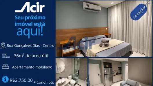 Apartamento com 1 Quarto para alugar, 35m² no Centro, Rio de Janeiro