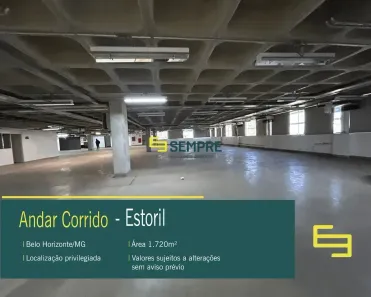 Sala Comercial para alugar, 1720m² no Estoril, Belo Horizonte