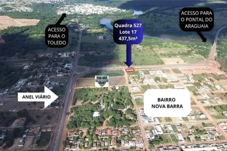 Lote/Terreno à venda, 437m² no Jardim Nova Barra do Garças, Barra do Garças