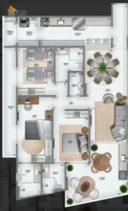 Apartamento com 3 Quartos à venda, 115m² no Guilhermina, Praia Grande