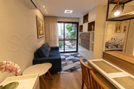 Apartamento com 1 Quarto para alugar, 30m² no Moema, São Paulo