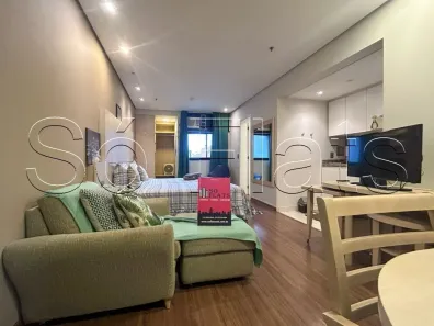 Flat com 1 Quarto para alugar, 27m² no Chácara Santo Antônio (Zona Sul), São Paulo