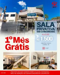 Sala Comercial para alugar, 6m² no São Francisco, Curitiba