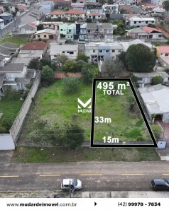 Lote/Terreno à venda, 495m² no Jardim Carvalho, Ponta Grossa