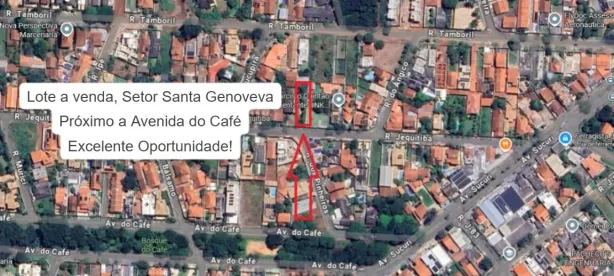 Lote/Terreno à venda, 567m² no Santa Genoveva, Goiânia
