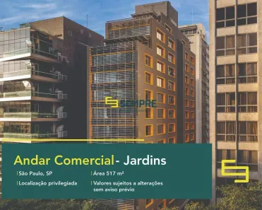 Imóvel Comercial para alugar, 517m² no Cerqueira César, São Paulo