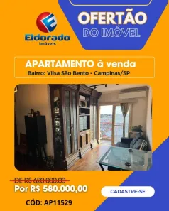 Apartamento com 3 Quartos à venda, 75m² no Vila São Bento, Campinas