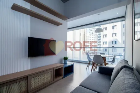 Apartamento com 1 Quarto para alugar, 44m² no Indianópolis, São Paulo