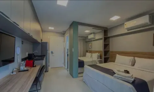 Apartamento com 1 Quarto para alugar, 25m² no Indianópolis, São Paulo