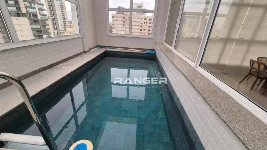 Apartamento com 3 Quartos para alugar, 166m² no Embaré, Santos