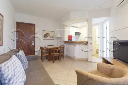 Flat com 1 Quarto para alugar, 40m² no Itaim Bibi, São Paulo